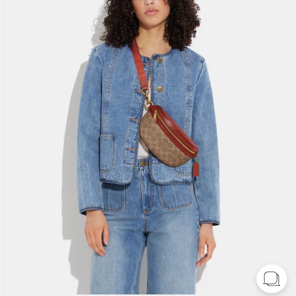 Coach Bethany Belt Bag in Signature Canvas still available online for $195